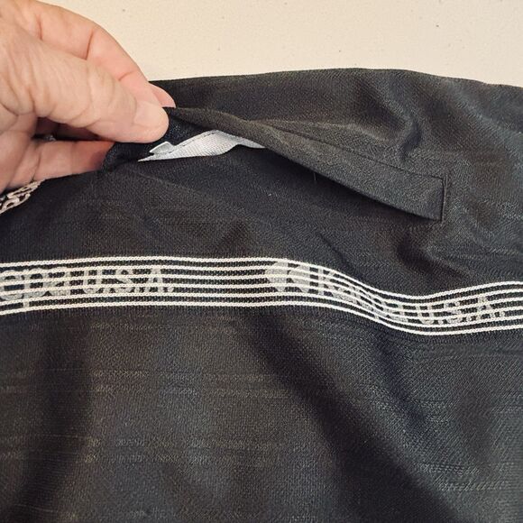 Vintage Kaepa Athletic Track  Pants XL  LOGO Tape Black Stripe  y2k Soccer Rare - Picture 5 of 16